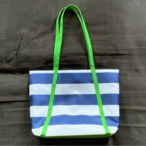 Clinique X Kate Spade Navy Blue and White Striped Tote Bag - Picture 4 of 12